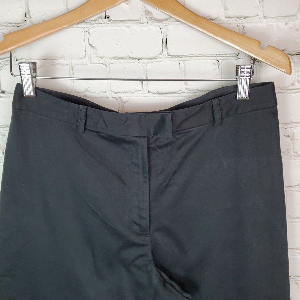 Brooks Pants Stretch Straight Leg Flat Front Black Size 10 Women's - Picture 2 of 7
